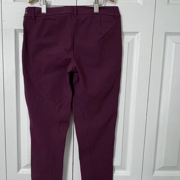 Theory Burgundy Pants Sz 0 - Picture 4 of 9